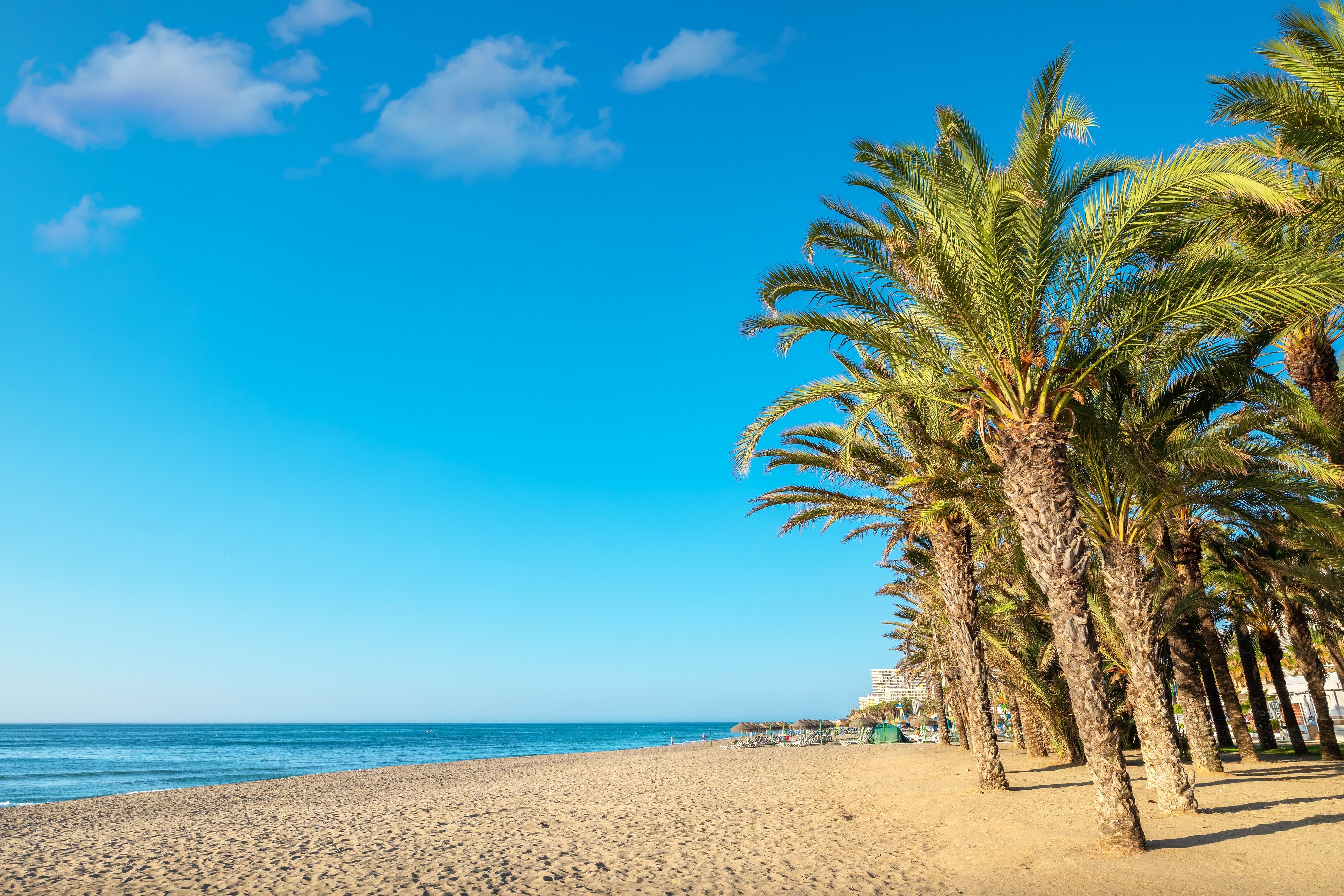 A view of Playa de Bajondillo in Torremolinos near Malaga