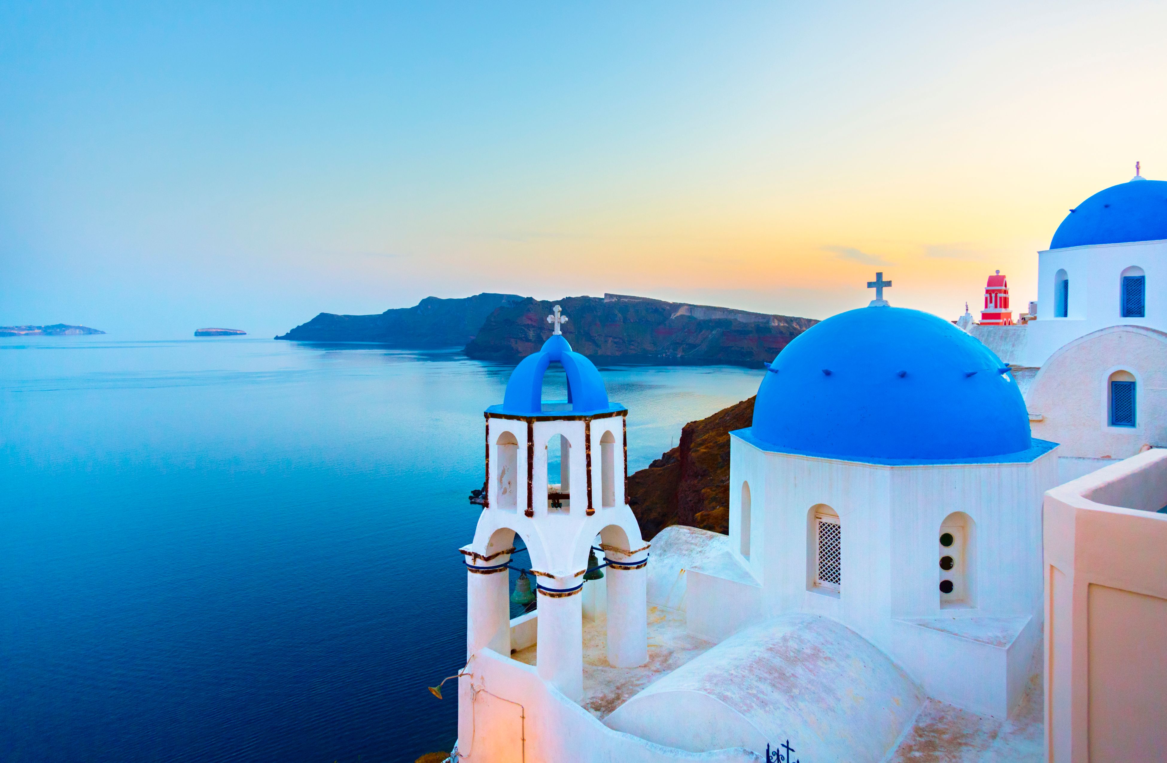 Church in Oia (Santorini, Greece).