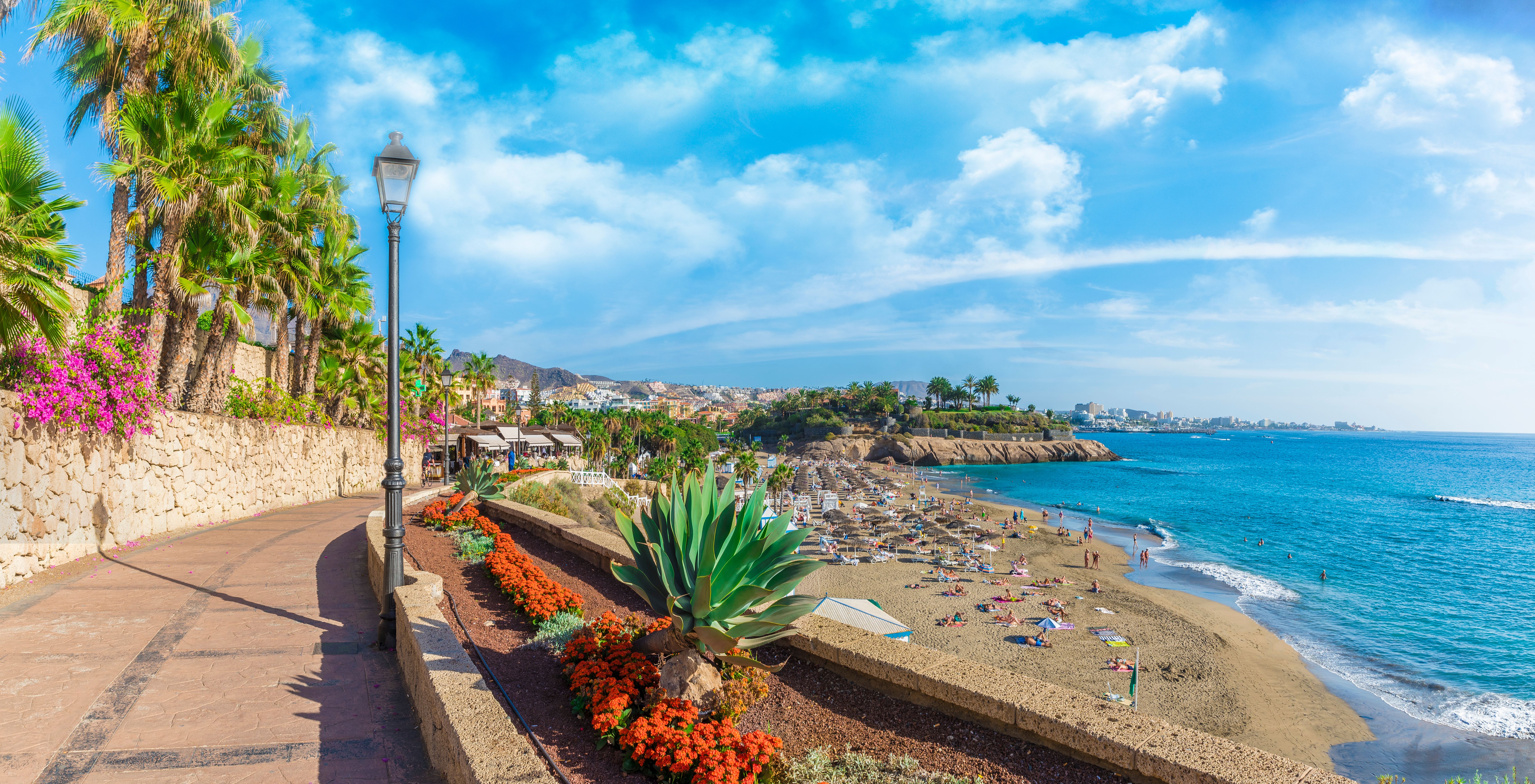 A view of El Duque beach at Costa Adeje, Tenerife