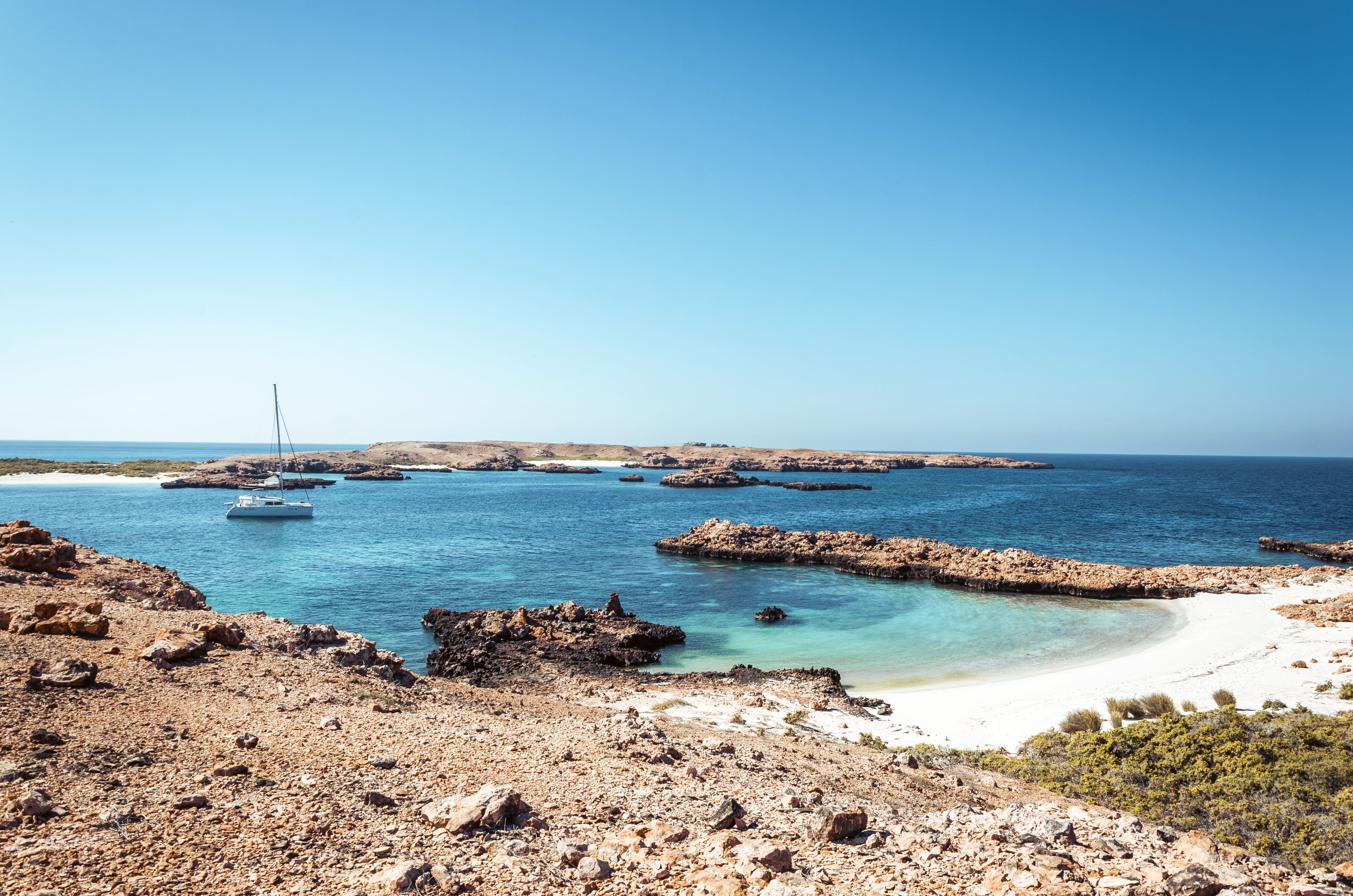 View of the Daymaniyat islands in Oman