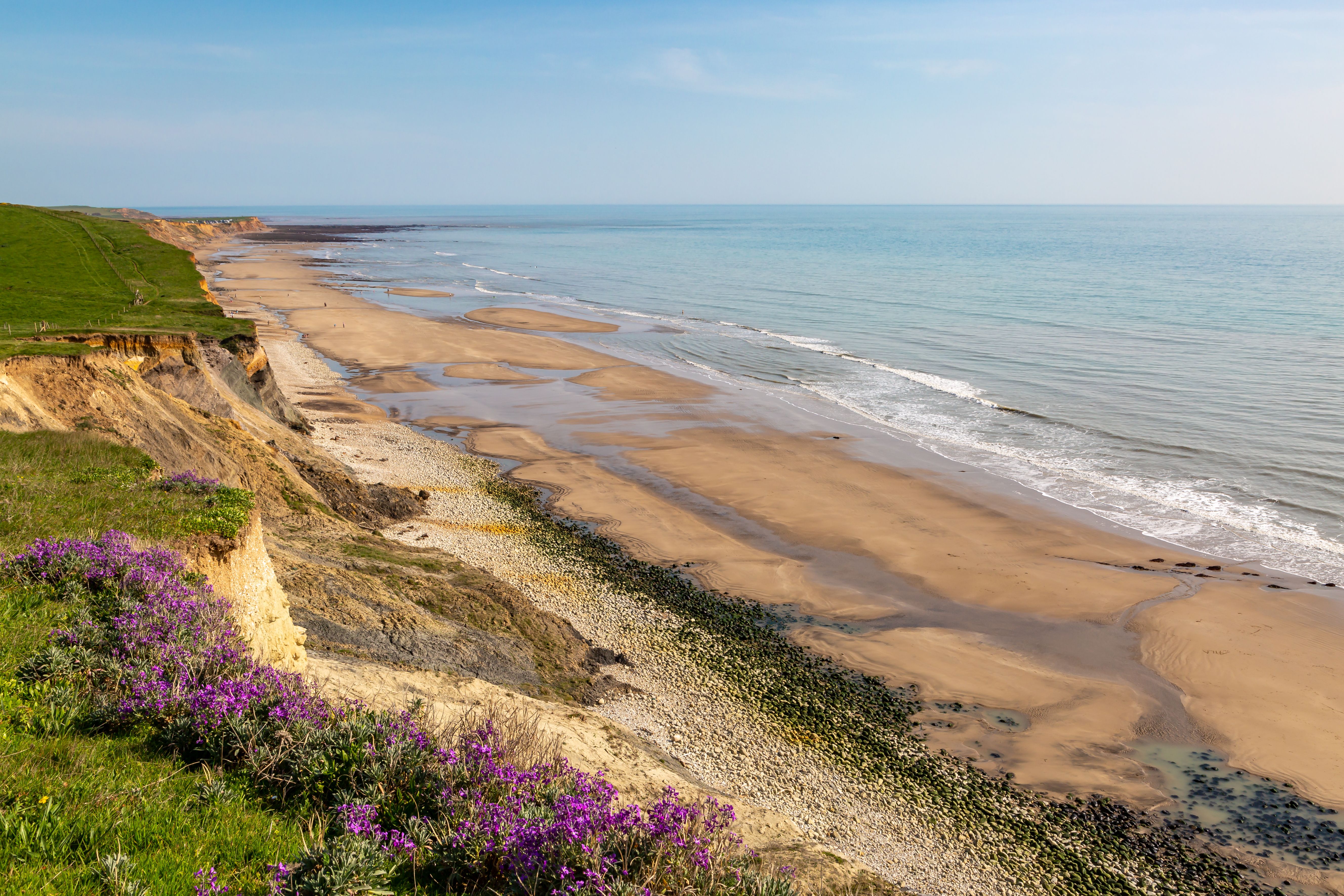 A view of Compton Bay on the Isle of Wight