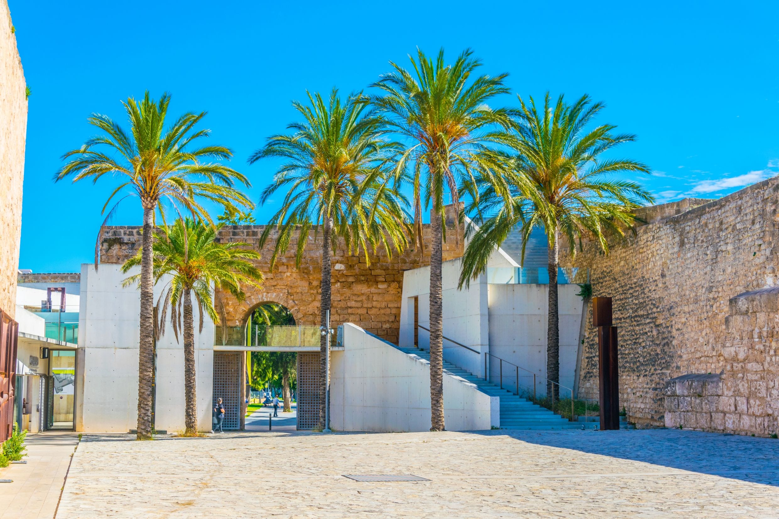 Entrance to the Es Baluard Museum of Modern Art in Palma, Majorca