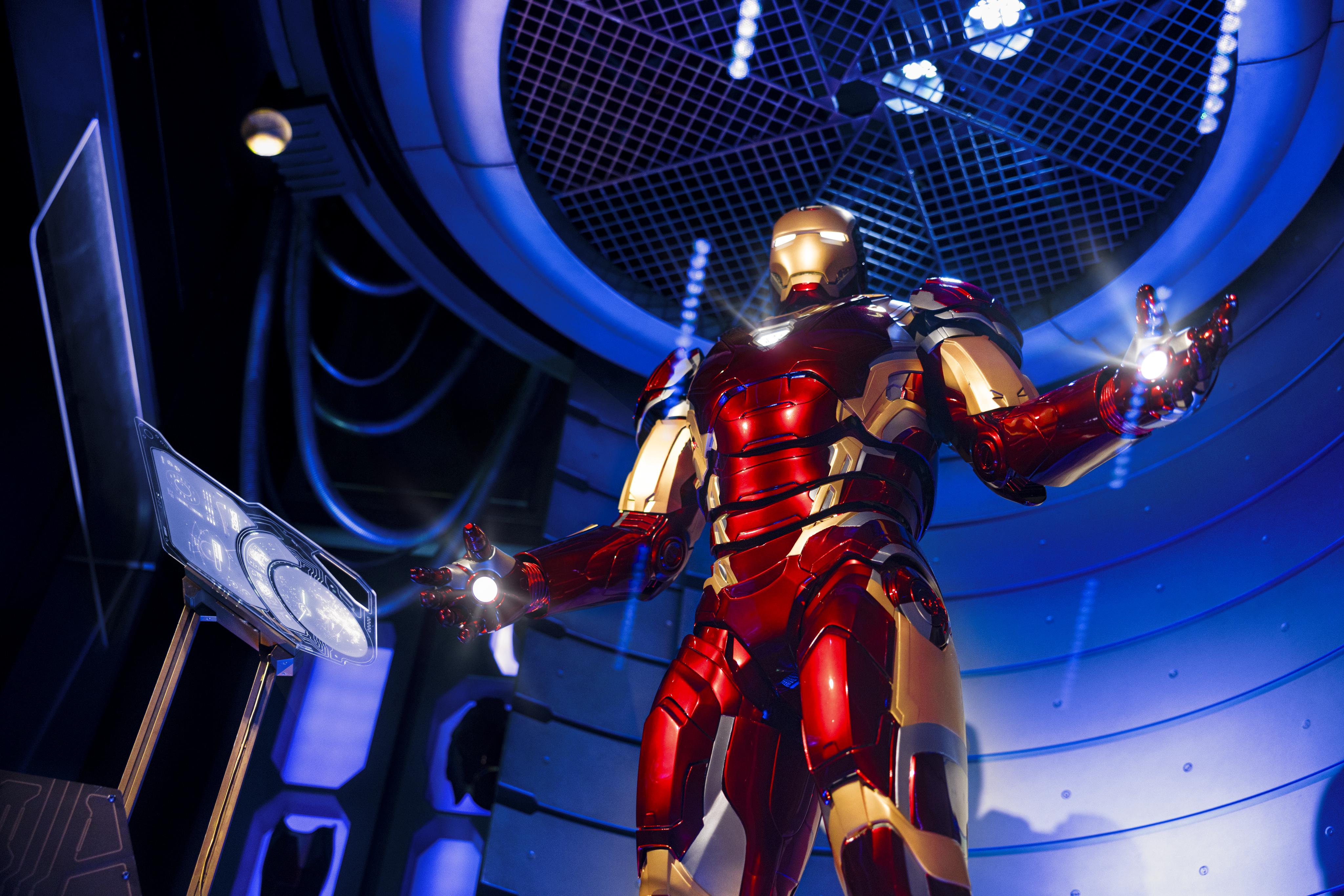 The character of Iron man at Disneyland Paris
