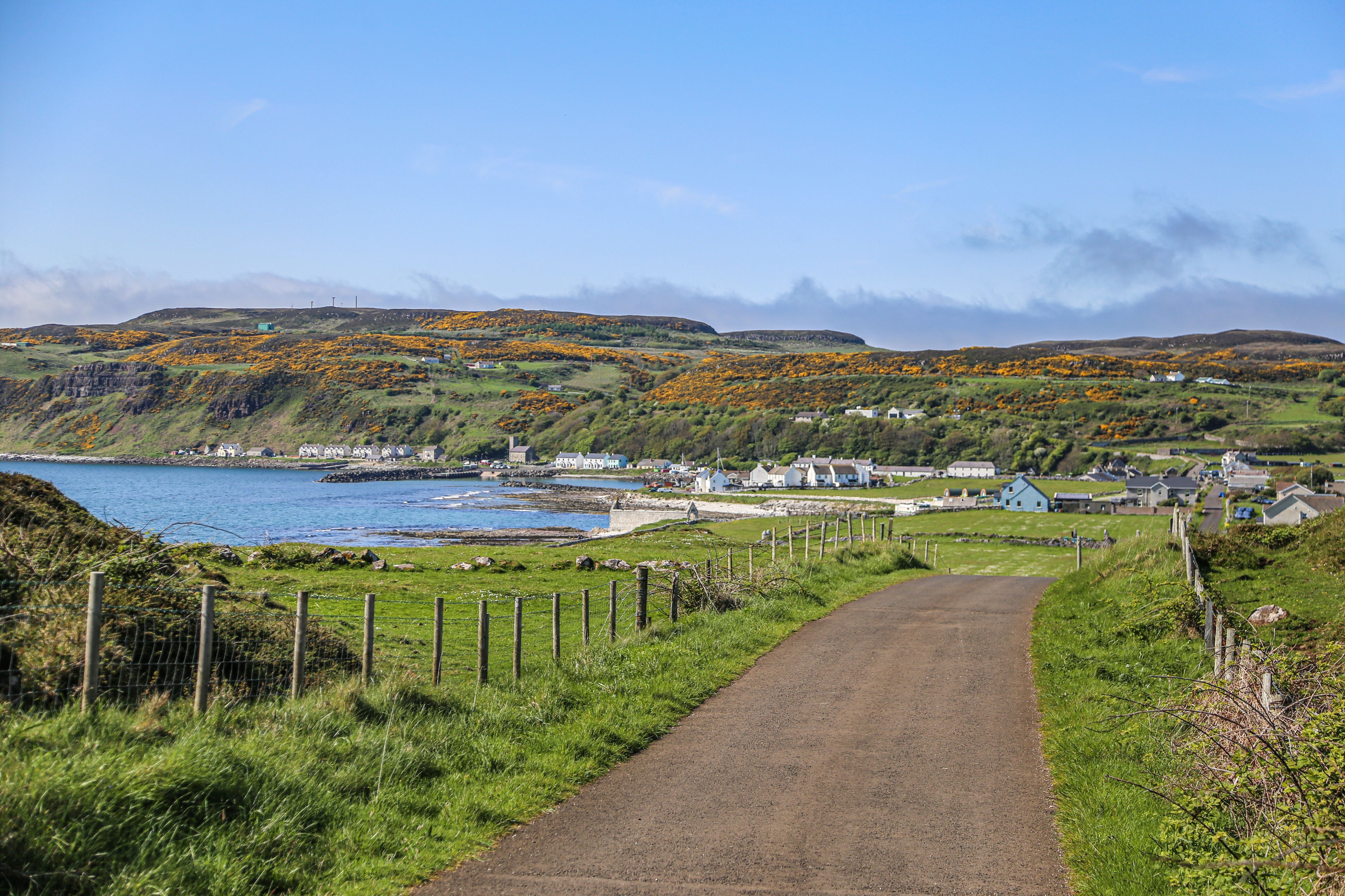 A view of Rathlin Island in Northern Ireland
