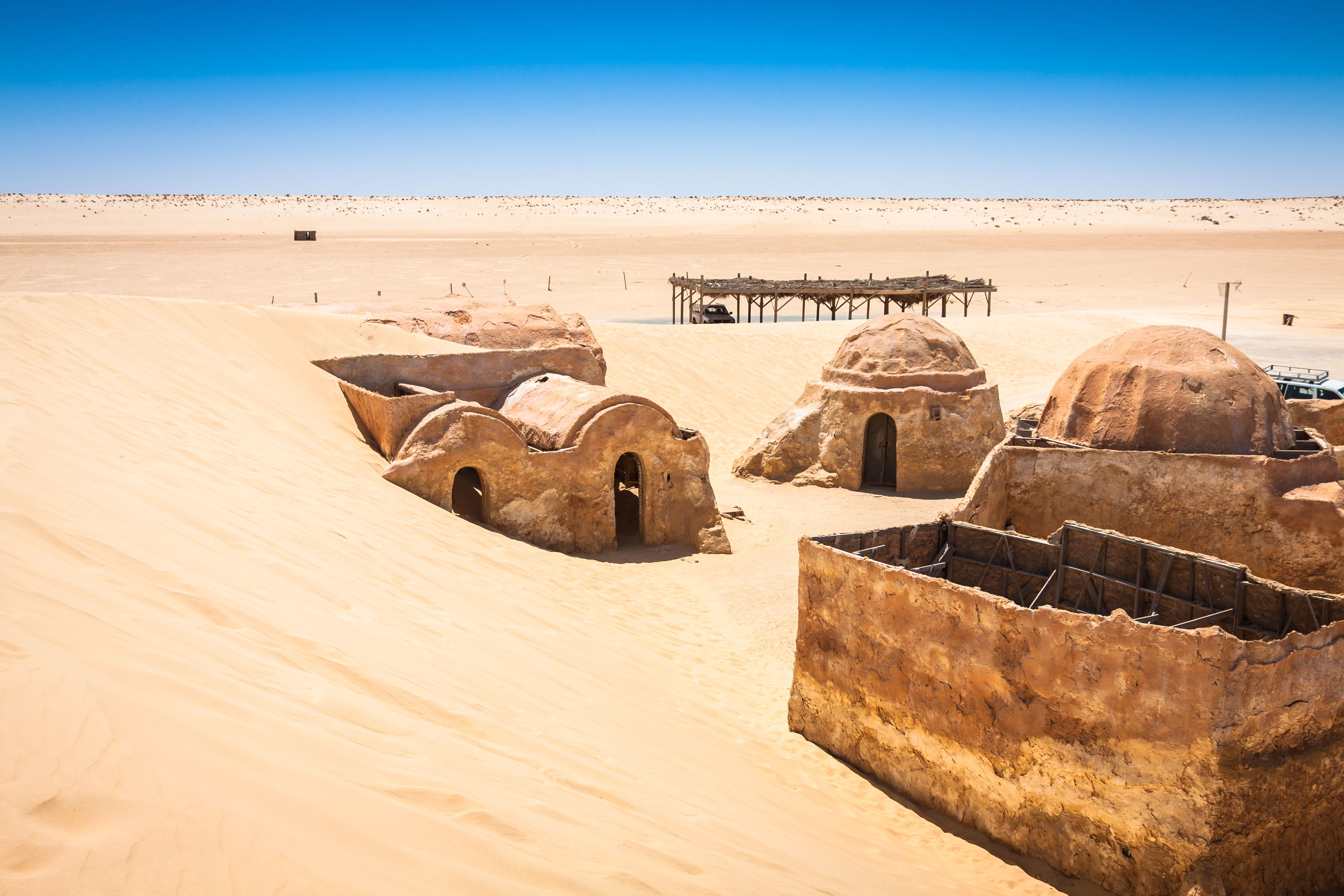 The houses from planet Tatouine - Star Wars film set in Nefta, Tunisia