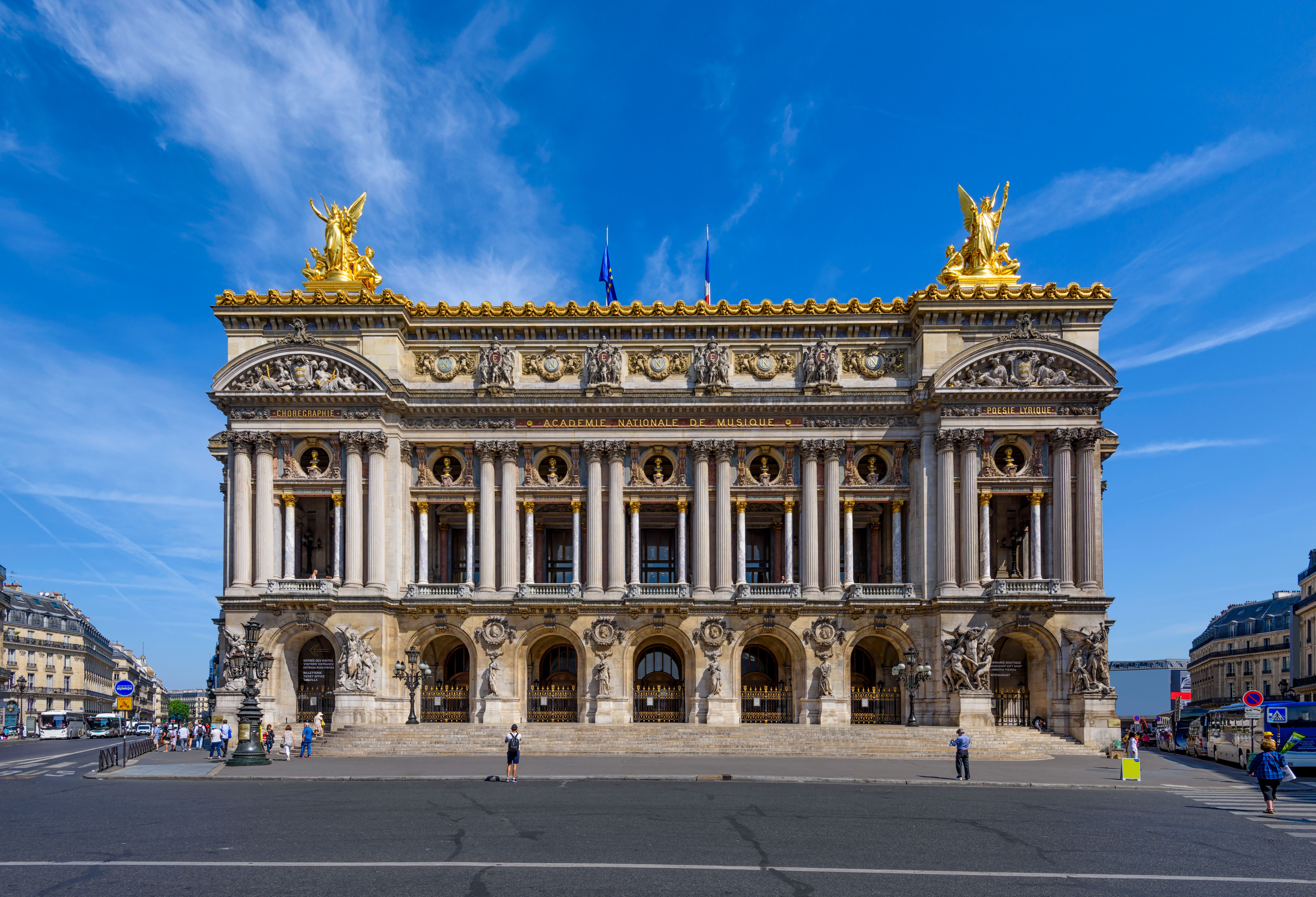View of the The Palais Garnier (Opera Garnier) in Paris, France