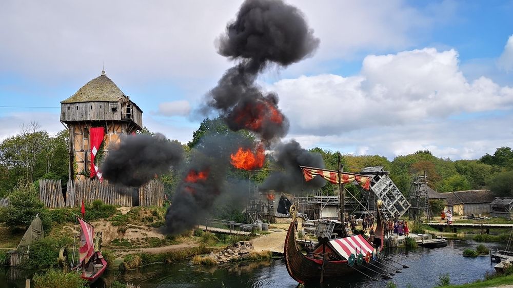A pirate ship at Puy du Fou theme park in France