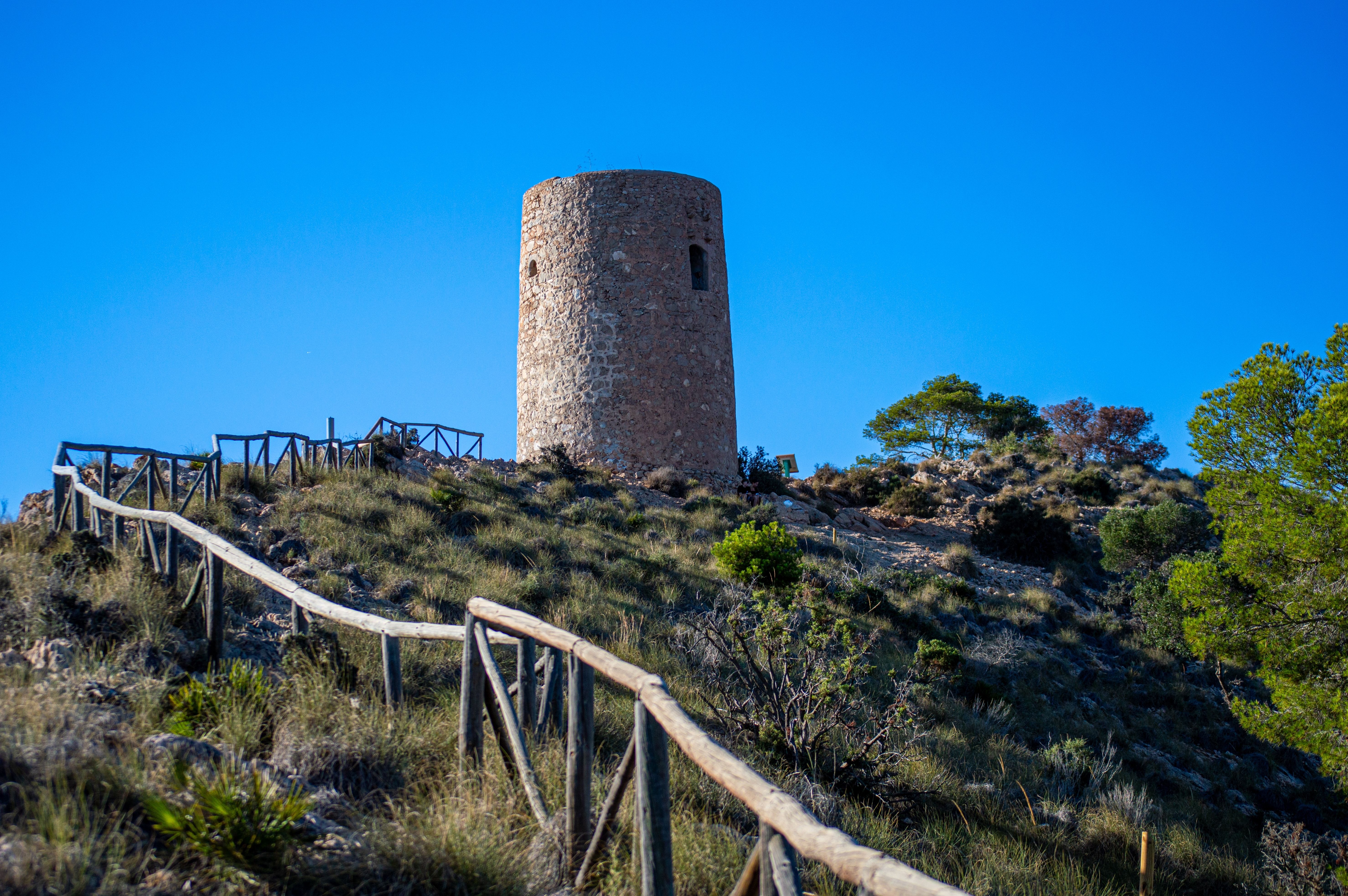 A view of the Torre Gordo in the  Costa del Sol