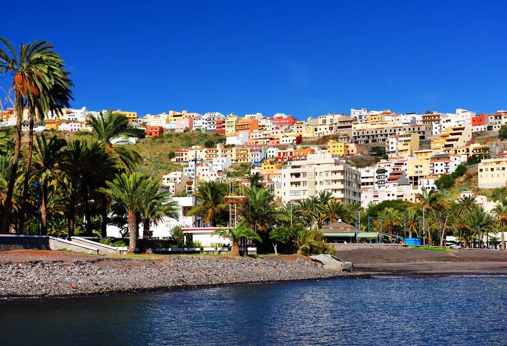 Beach of San Sebastian de la Gomera, Canary Islands, Spain