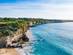 Aerial view of Dreamland Beach (also known as New Kuta Beach) in Uluwatu, Bali