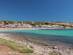 A view across the sea of Punta Prima resort in Menorca, Balearic Islands