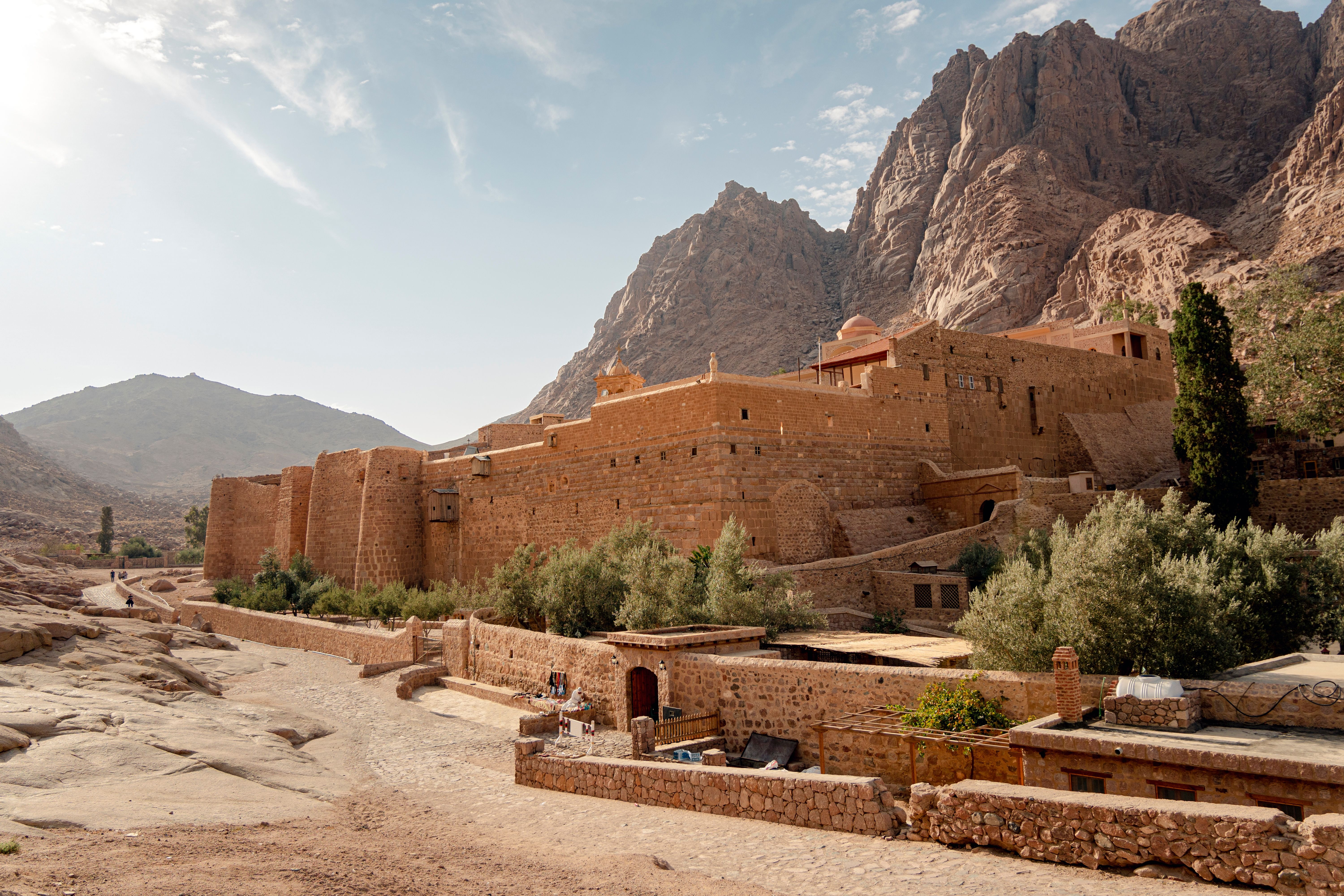 St. Catherine's Monastery, located in desert of Sinai Peninsula in Egypt at the foot of Mount Moses