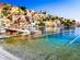 Colourful waterfront houses on Symi Island, Greece