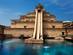 A large temple-themed waterslide at the Atlantis the Palm hotel in Dubai