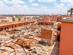 An aerial view of a tannery in Marrakesh Medina, Morocco