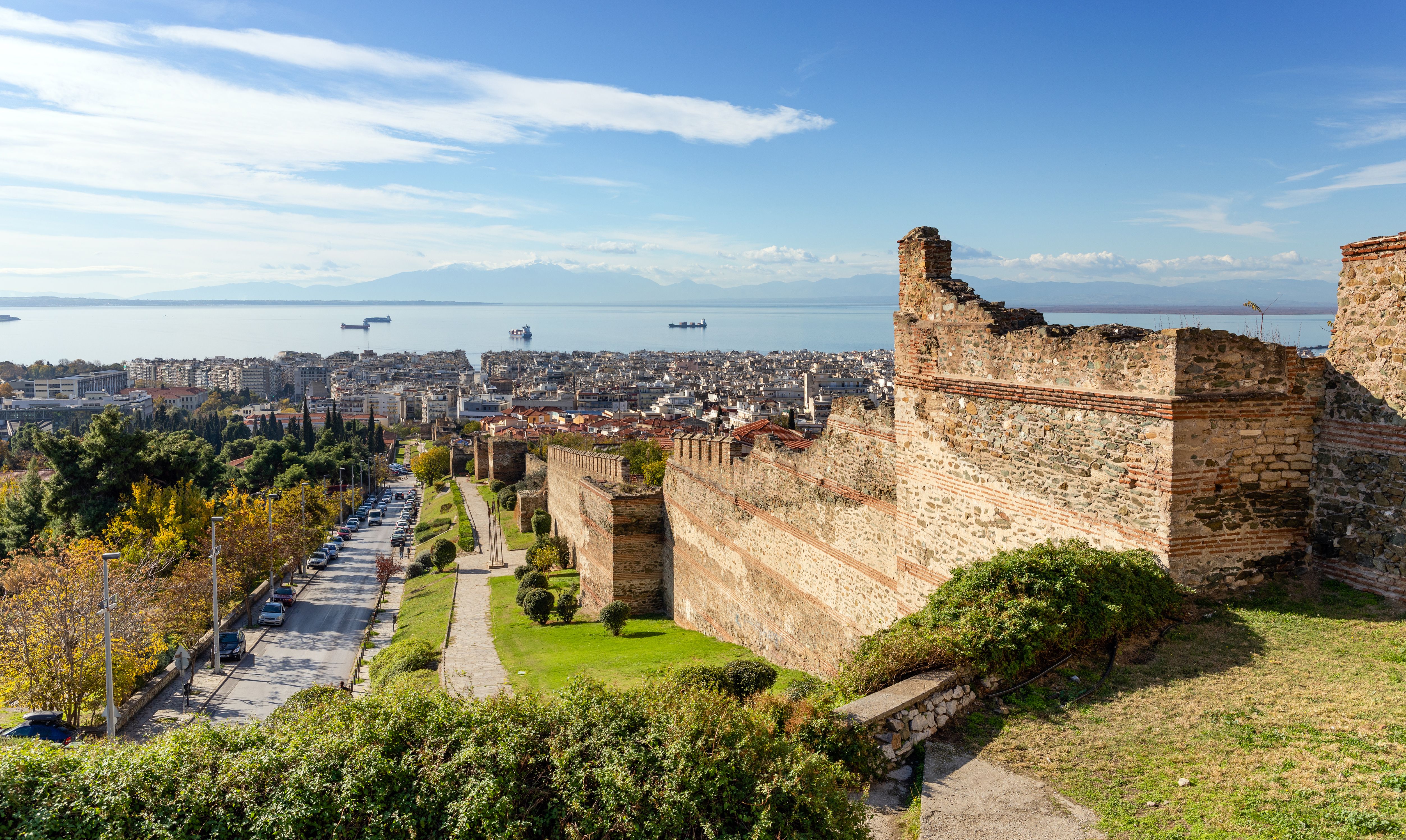 A cityscape view of Thessaloniki in Greece