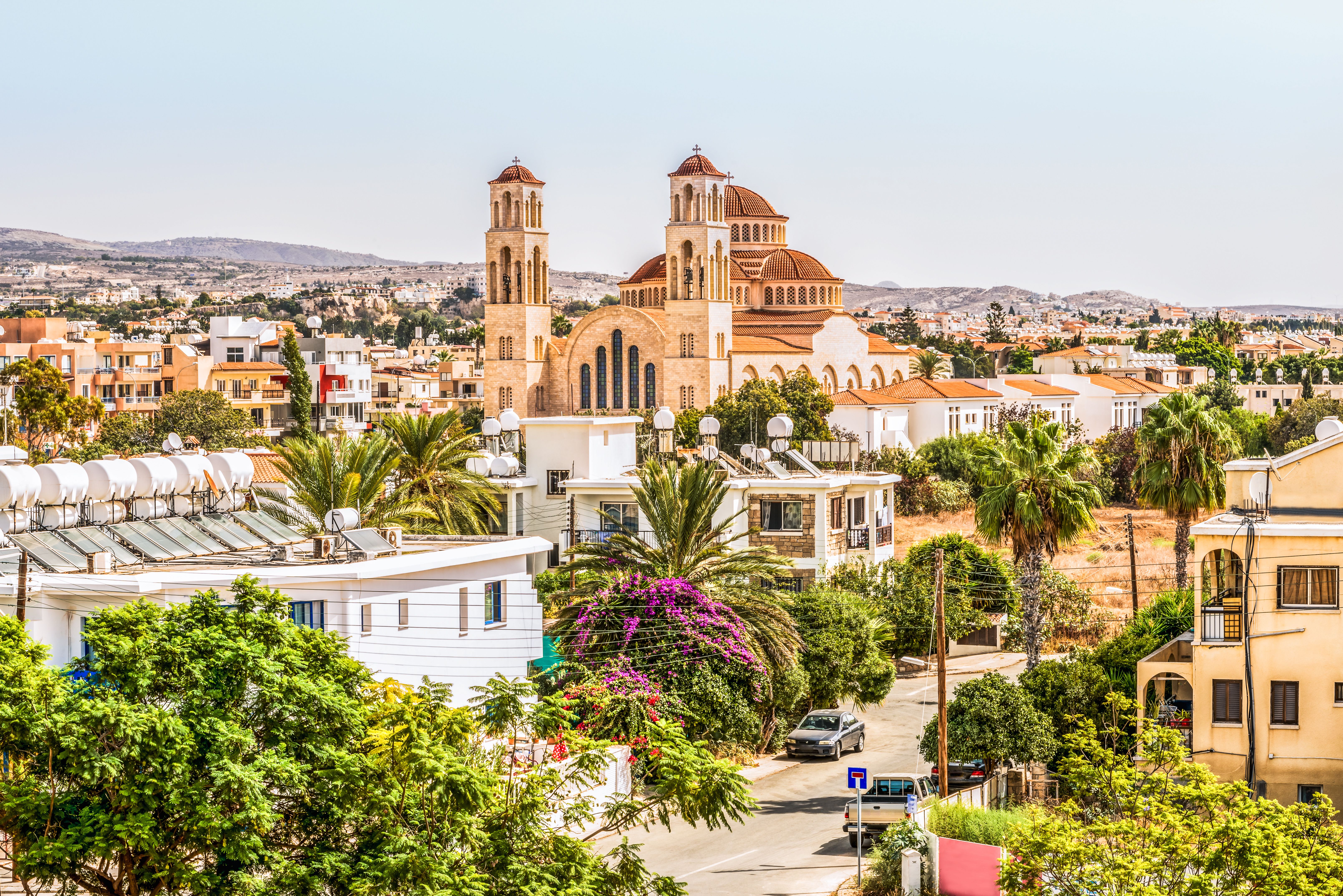 A view of Paphos city in Cyprus