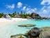 A view of the giant rock boulders of Virgin Gorda beach in the British Virgin Islands, the Caribbean