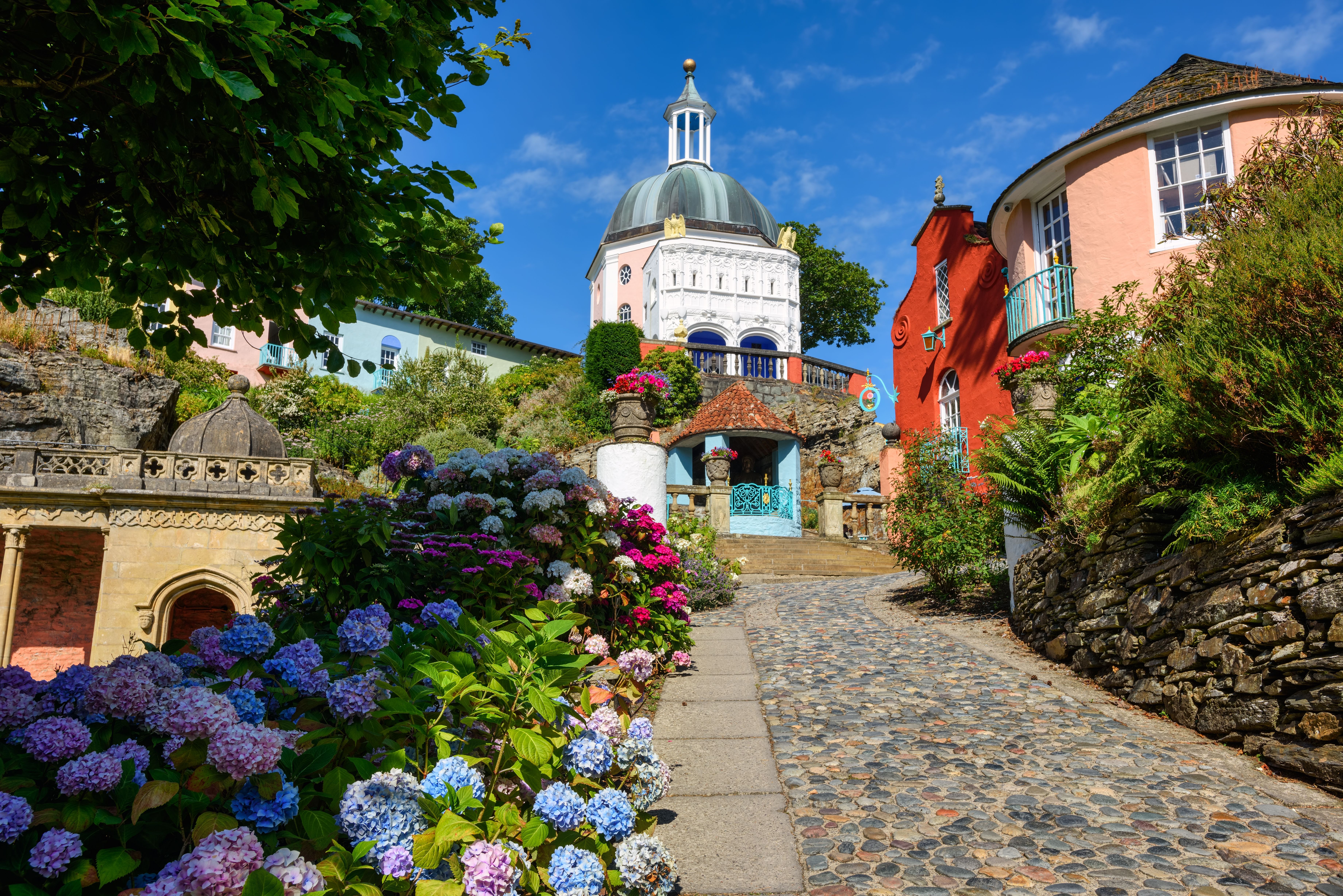 Portmeirion village in North Wales