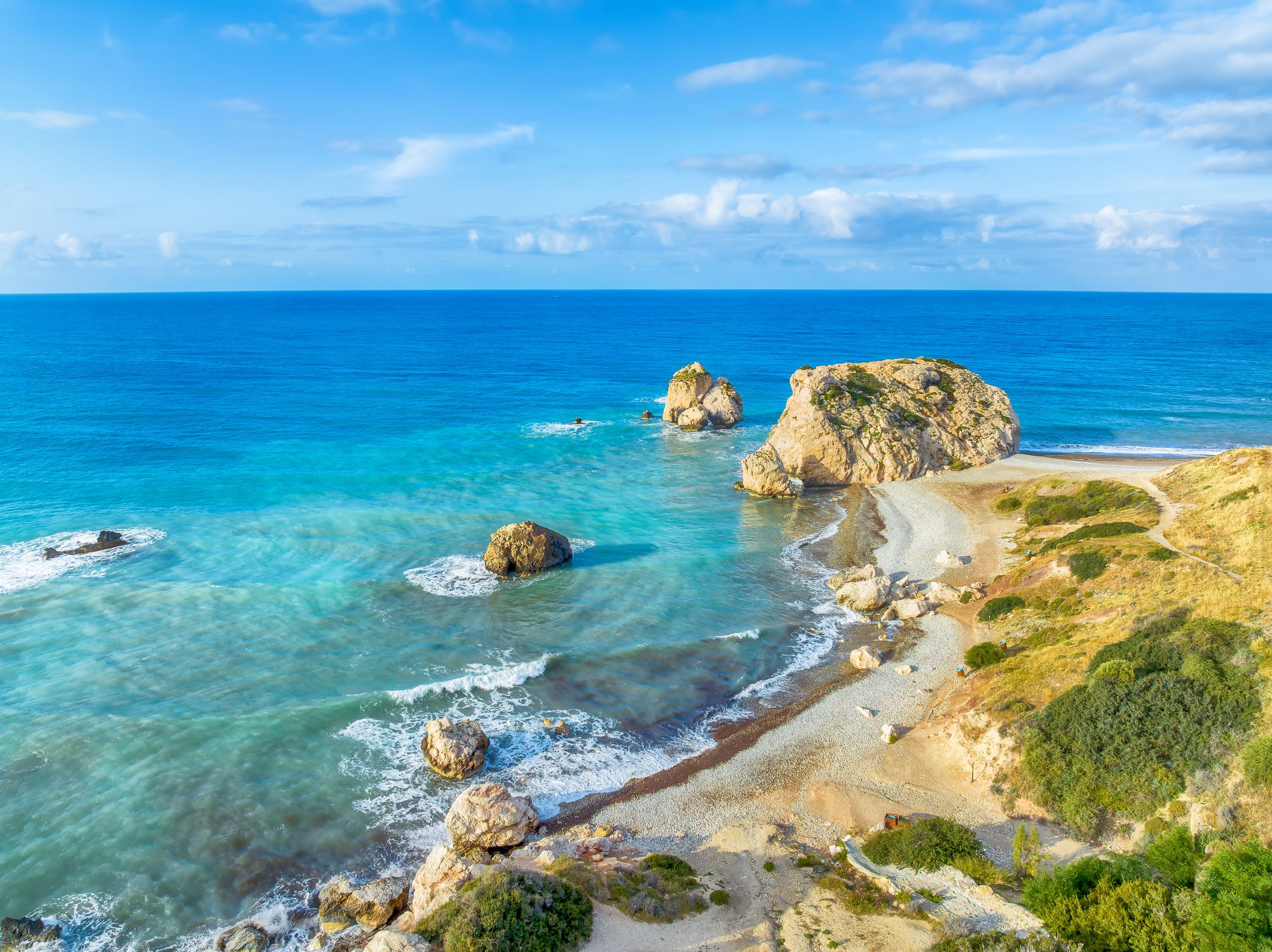 Petra tou Romiou (Aphrodite's Rock) in Cyprus