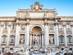 Trevi fountain in the morning, Rome, Italy.