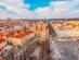 An aerial view of Prague city centre