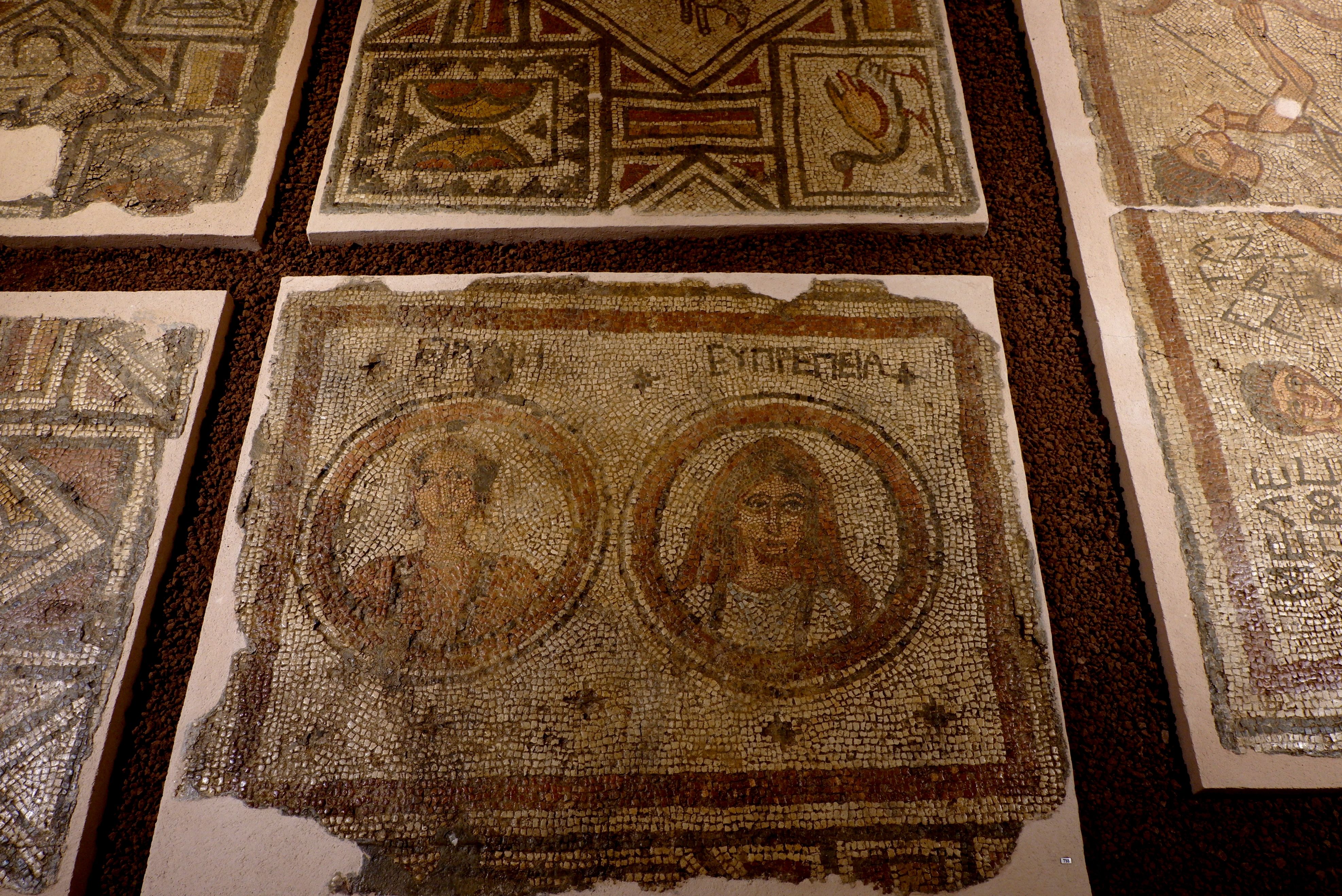 Historical artefacts at Antalya Archeology Museum in Turkey