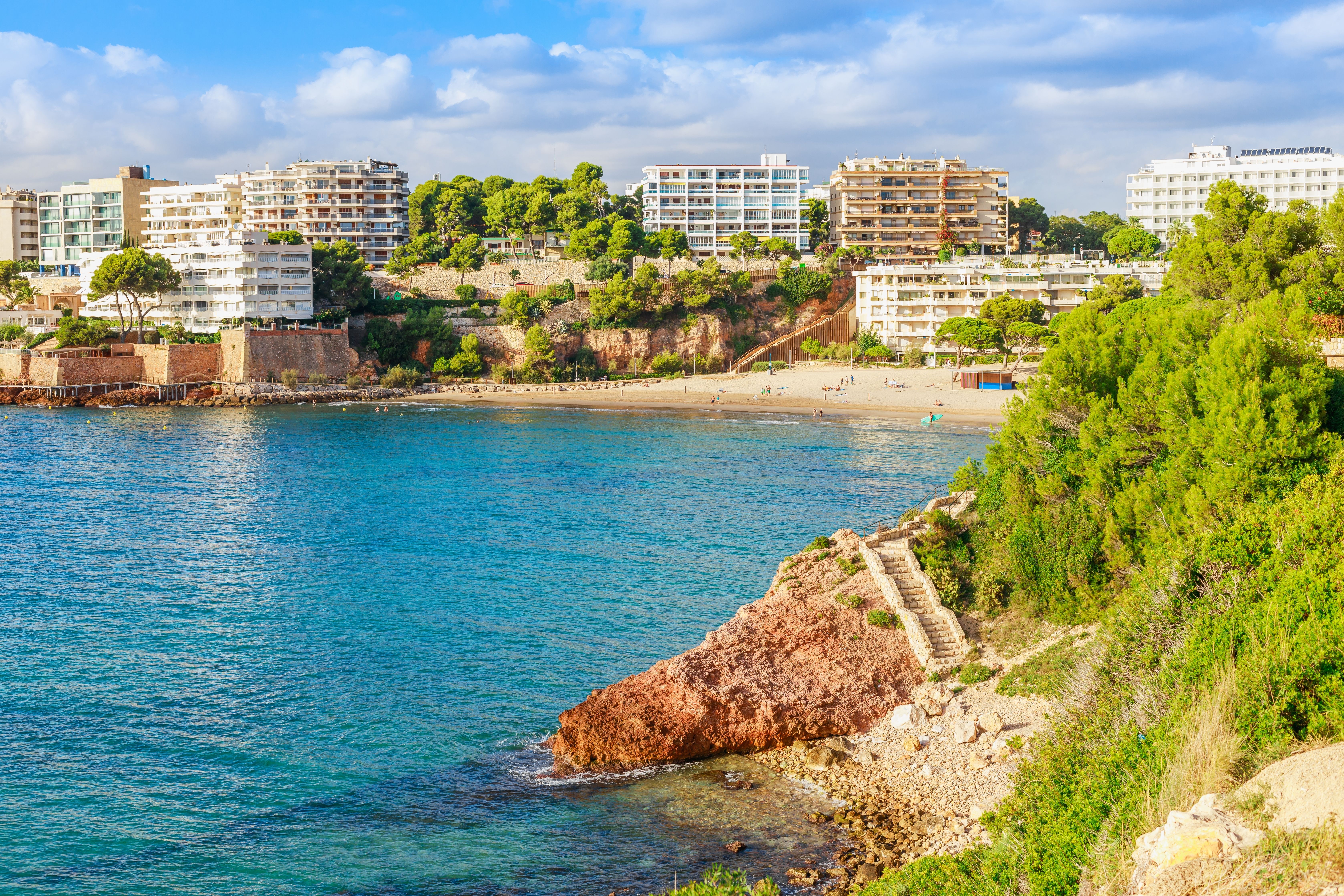 A view of Salou in Costa Dorada, Spain