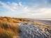 A view across the sand dunes at West Wittering beach, West Sussex