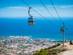 An aerial view of the cable car in Benalmádena, Costa del Sol