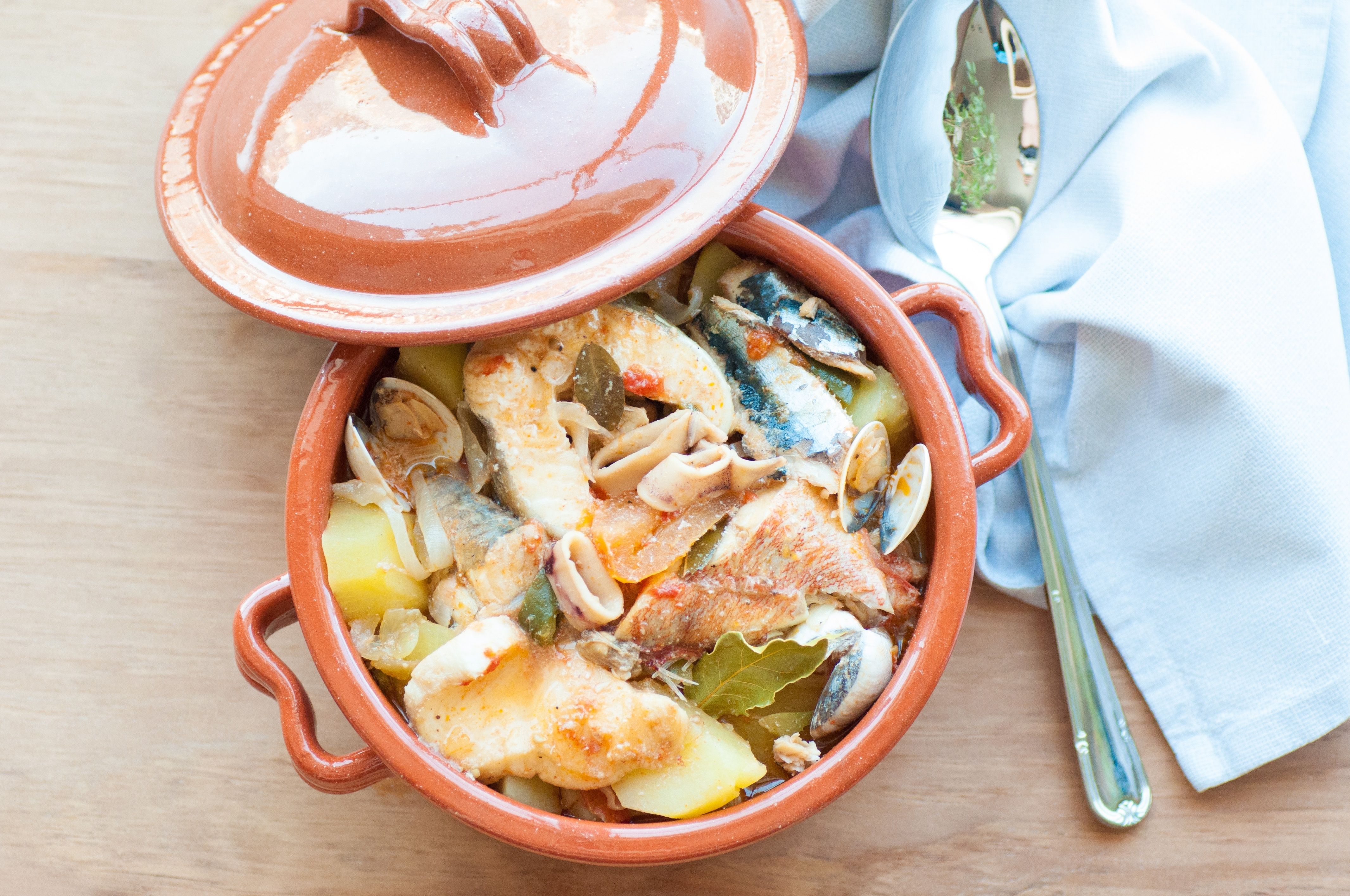 Caldeirada - a traditional fisherman stew from Portugal