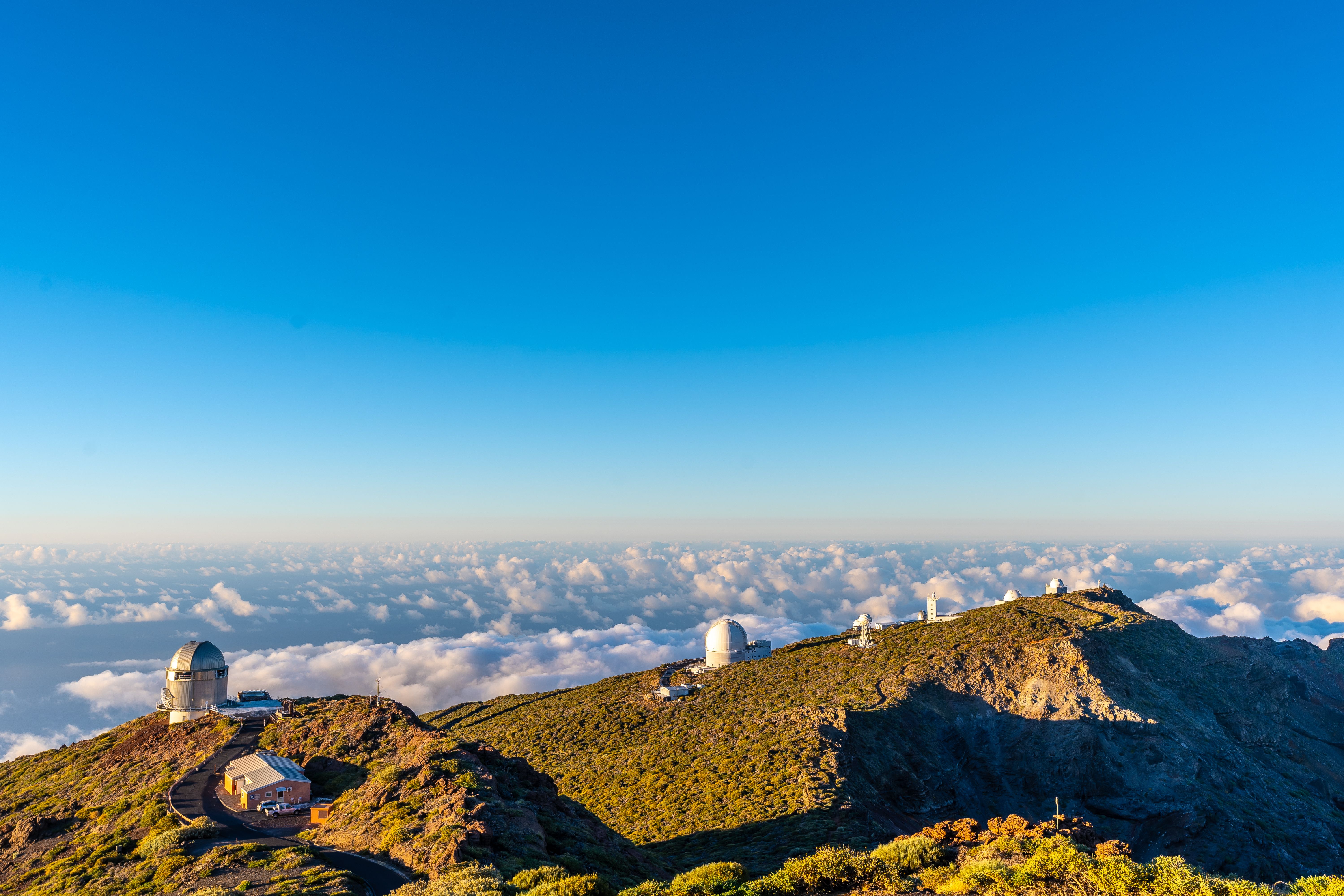 Observatories of the Roque de los Muchachos in the Caldera de Taburiente National Park, La Palma