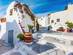 Traditional white-washed buildings in the village of Emporio, Santorini
