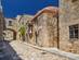 A view of ancient buildings on the Street of Knights in Rhodes Old Town
