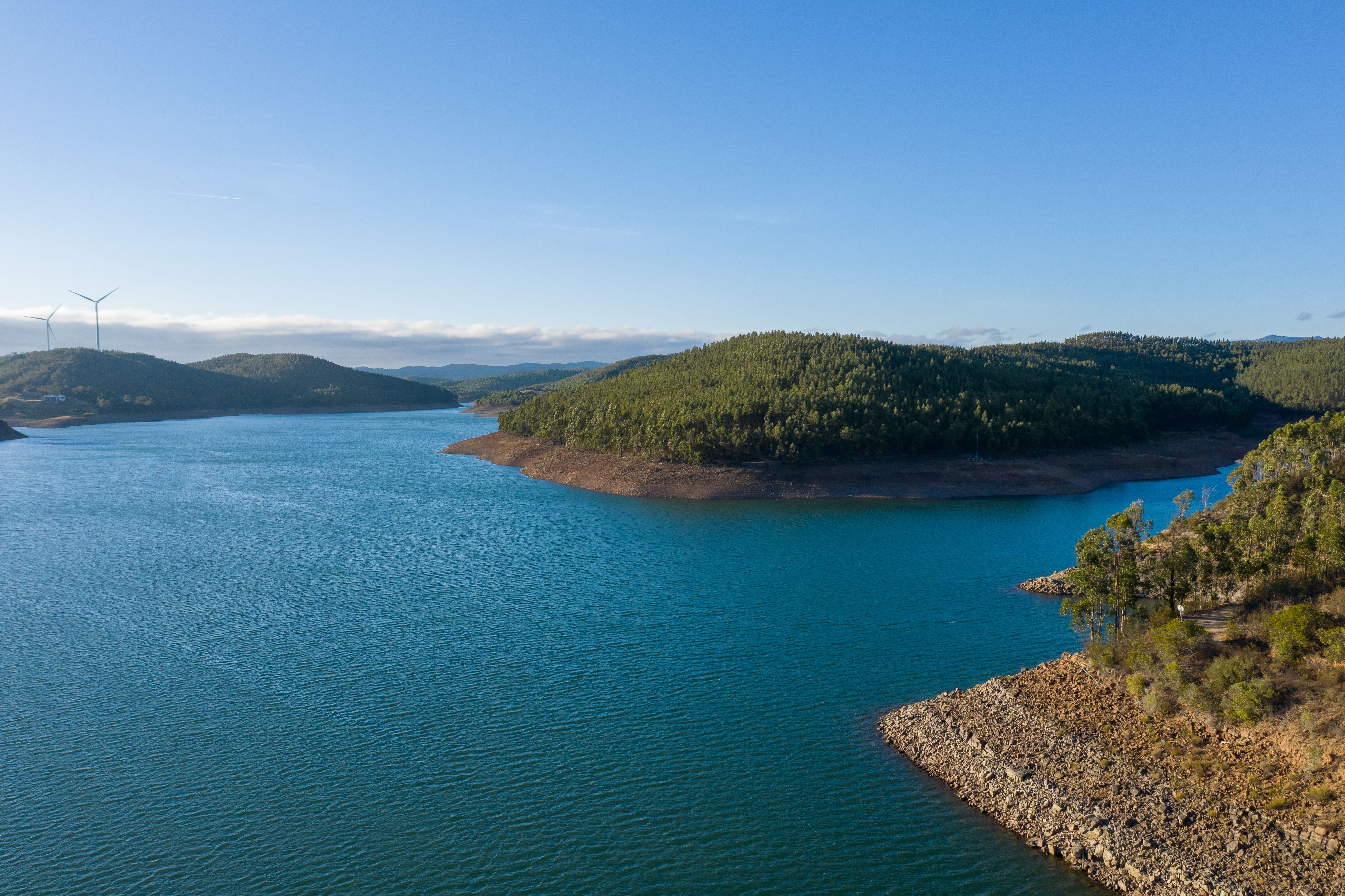 A view of the Barragem da Bravura in the Algrave, Portugal