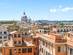 View across the rooftops of Rome on a sunny day