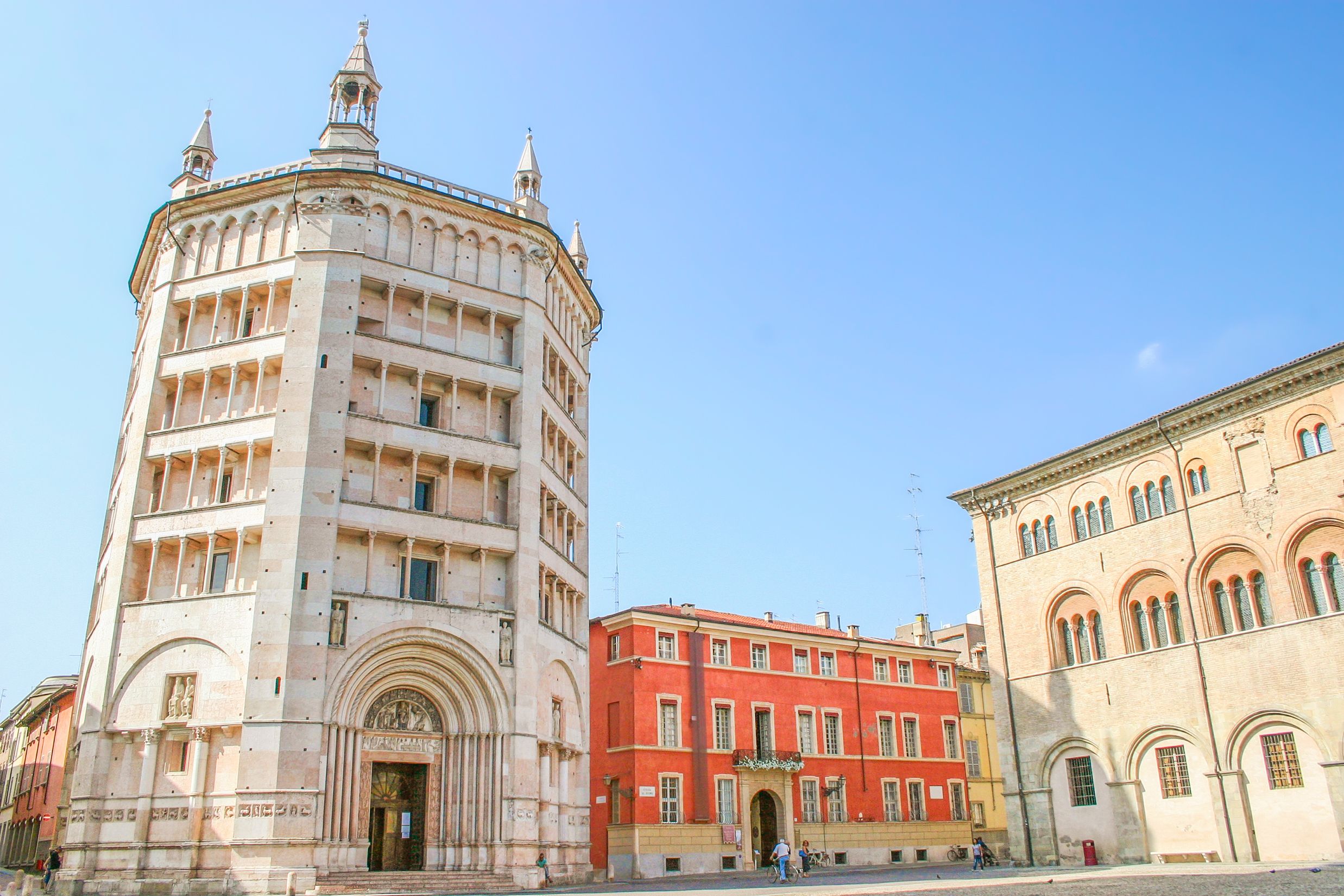 A view of the main square of Parma, Emilia-Romagna in Italy