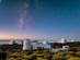 The astronomical observatory in Teide National Park in Tenerife, on a starry evening