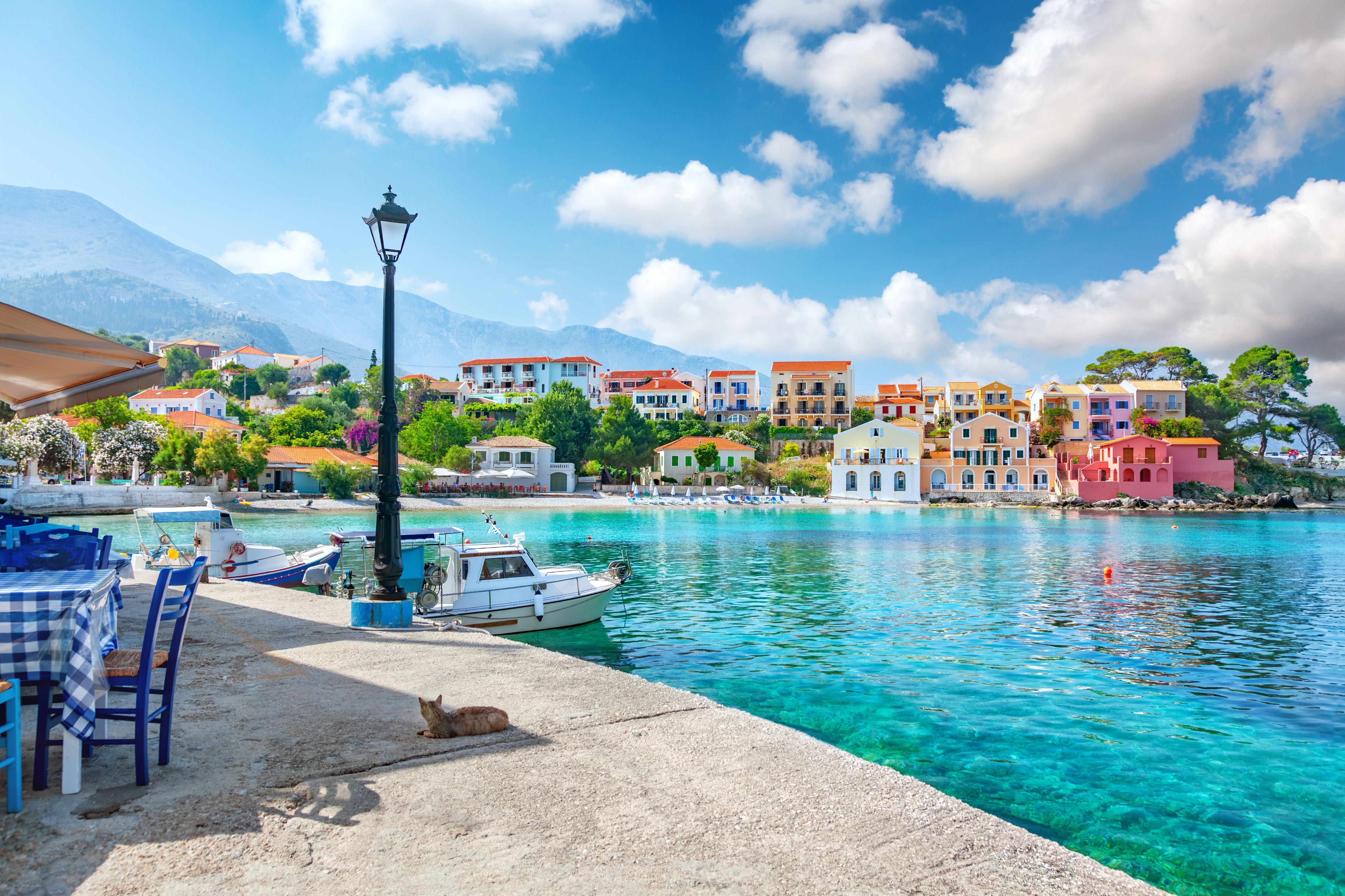 Assos village in Kefalonia, Greece