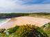 The huge golden sweep of sands at Barafundle Bay in Wales