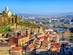 An aerial view of Tbilisi Old Town, Georgia