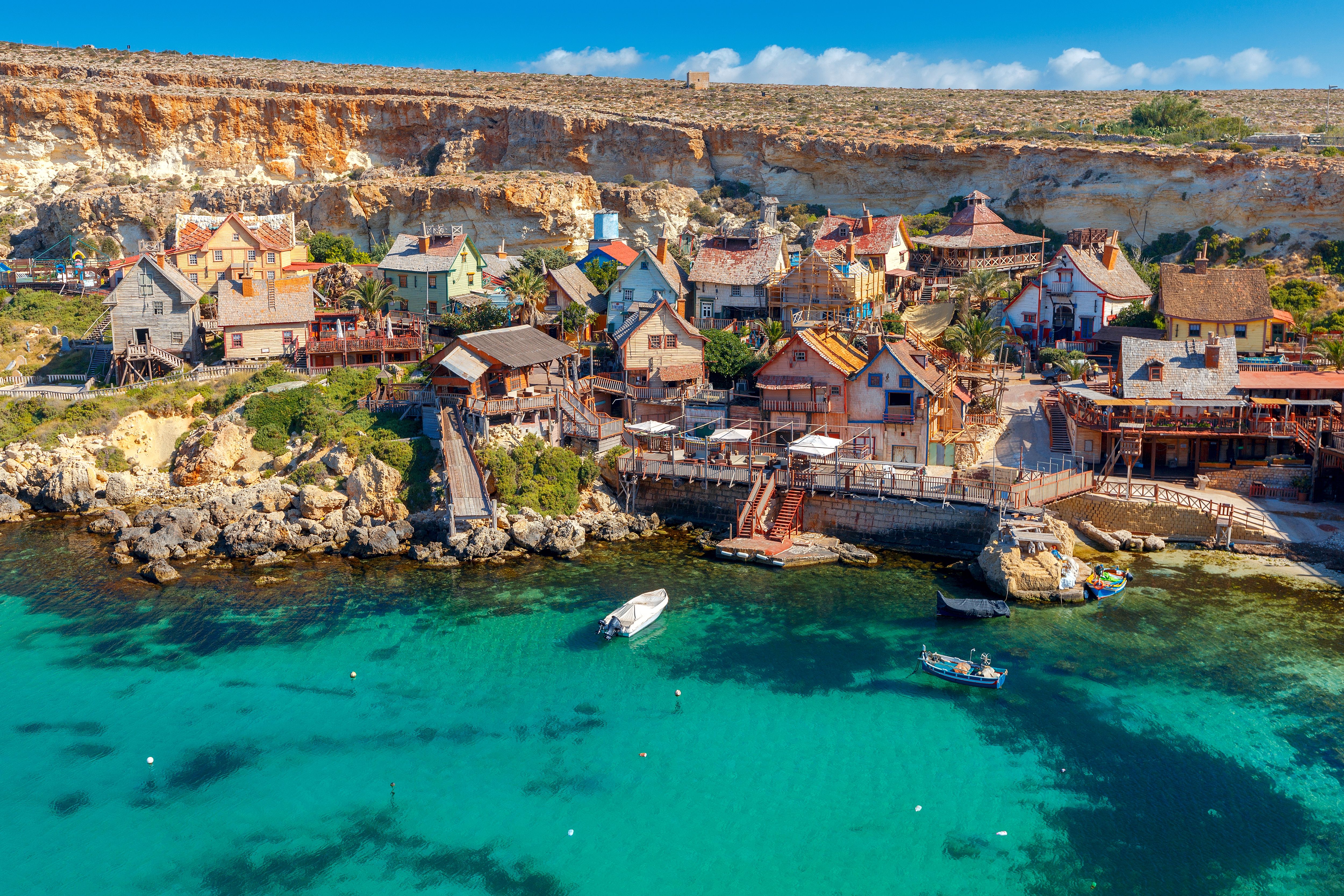 A view of Popeye Village in Malta