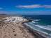 An aerial view of the resort of La Caleta de Famara in Lanzarote