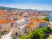 View of Sibenik cathedral and city in Croatia