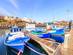 Colourful fishing boats in the resort of Gran Tarajal in Fuerteventura