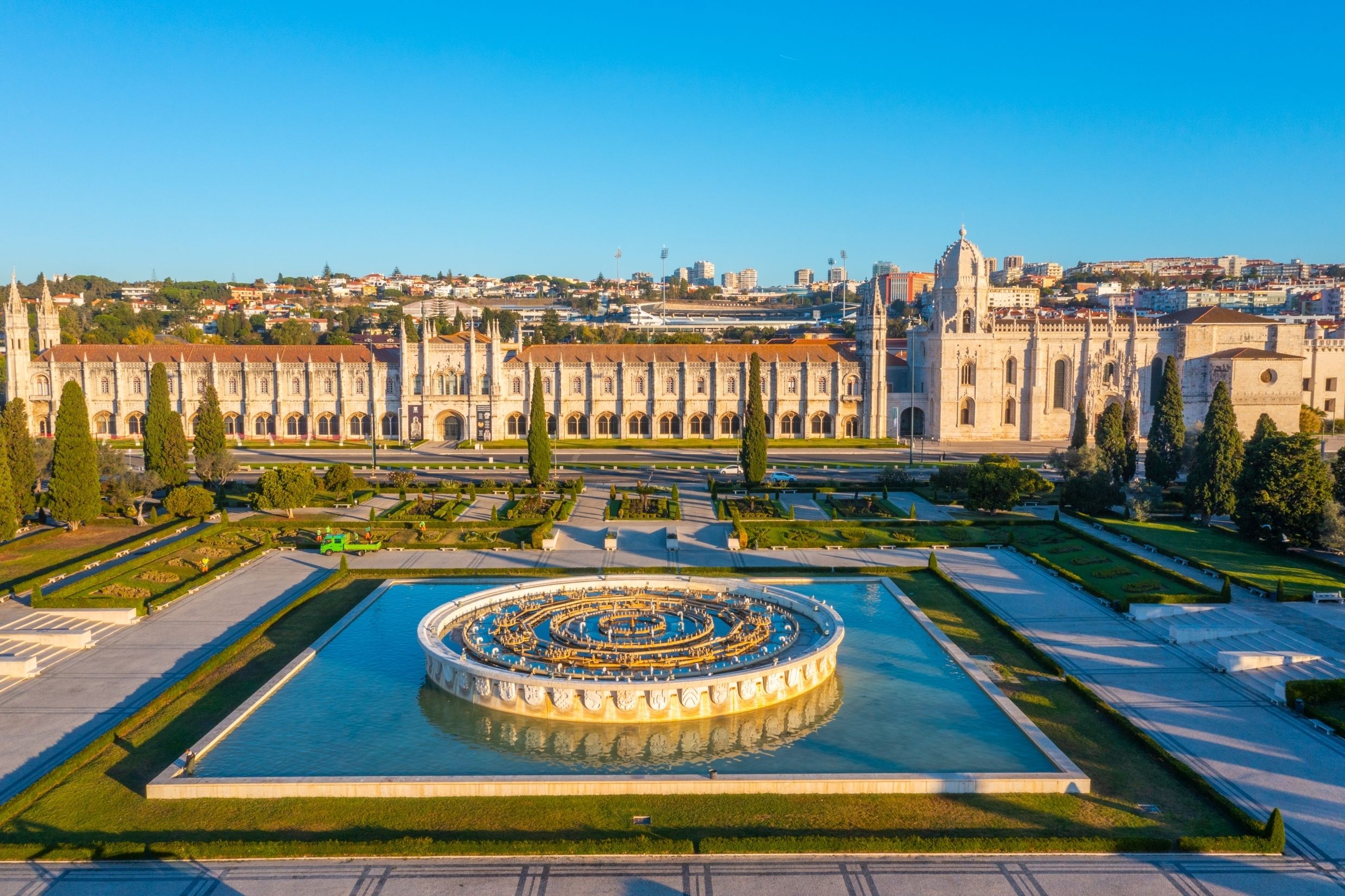 View of Jerónimos Monastery in Belem, Lisbon