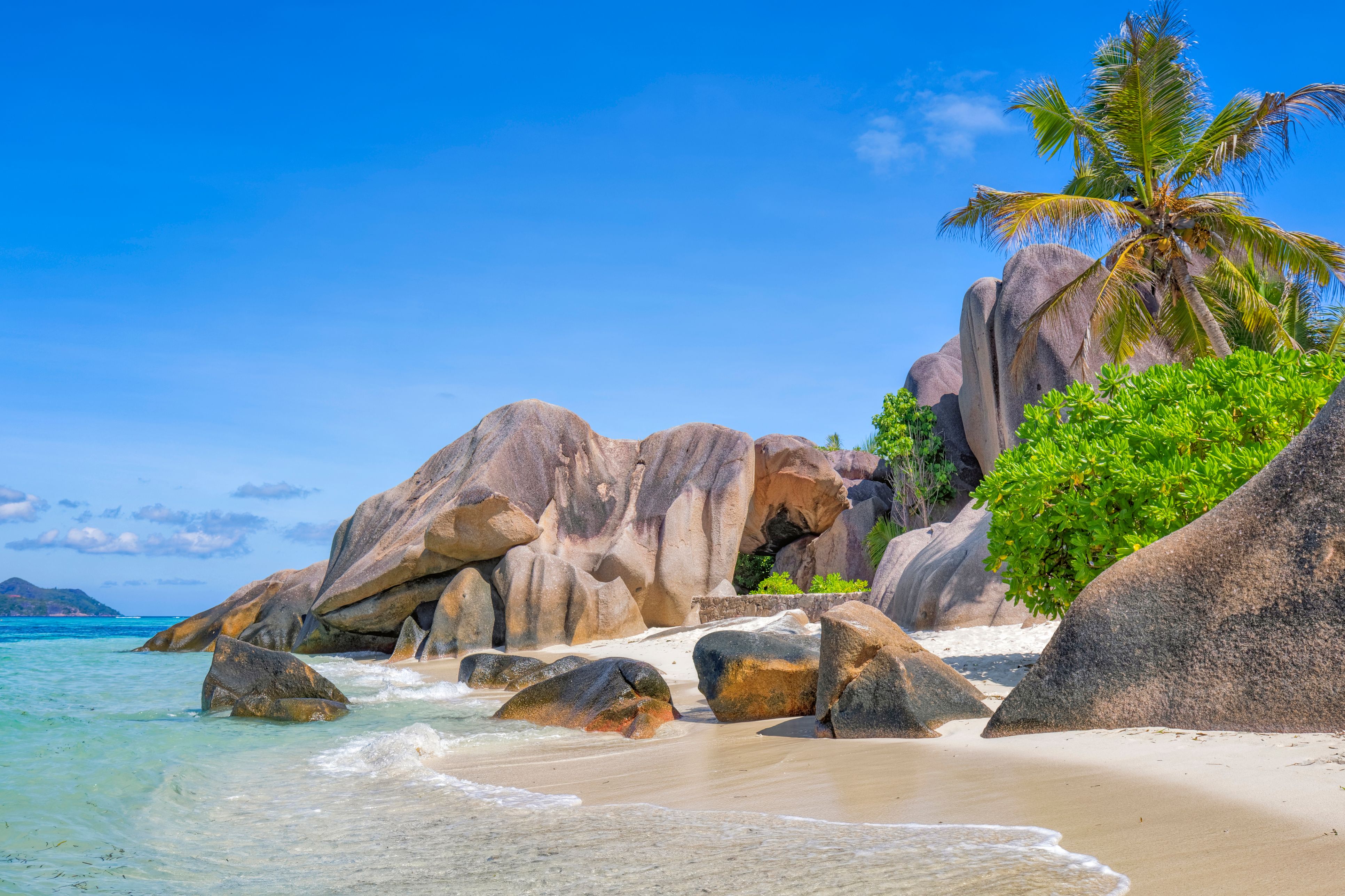 Seychelles is the most beautiful tropical islands of the world's in the Indian Ocean. The Anse Source d'Argent is a dream beach as it is in the book and the breathtaking scenery a highlight. The mix of shallow, turquoise blue sea, white sandy beach and impressive granite cliffs make it one of the most photogenic beaches in the Seychelles. La Digue is the third most populated island of the Seychelles, and fifth largest by land area, lying east of Praslin and west of Felicite Island. In terms of size it is the fourth largest granitic island of Seychelles after Mahé, Praslin and Silhouette Island.
