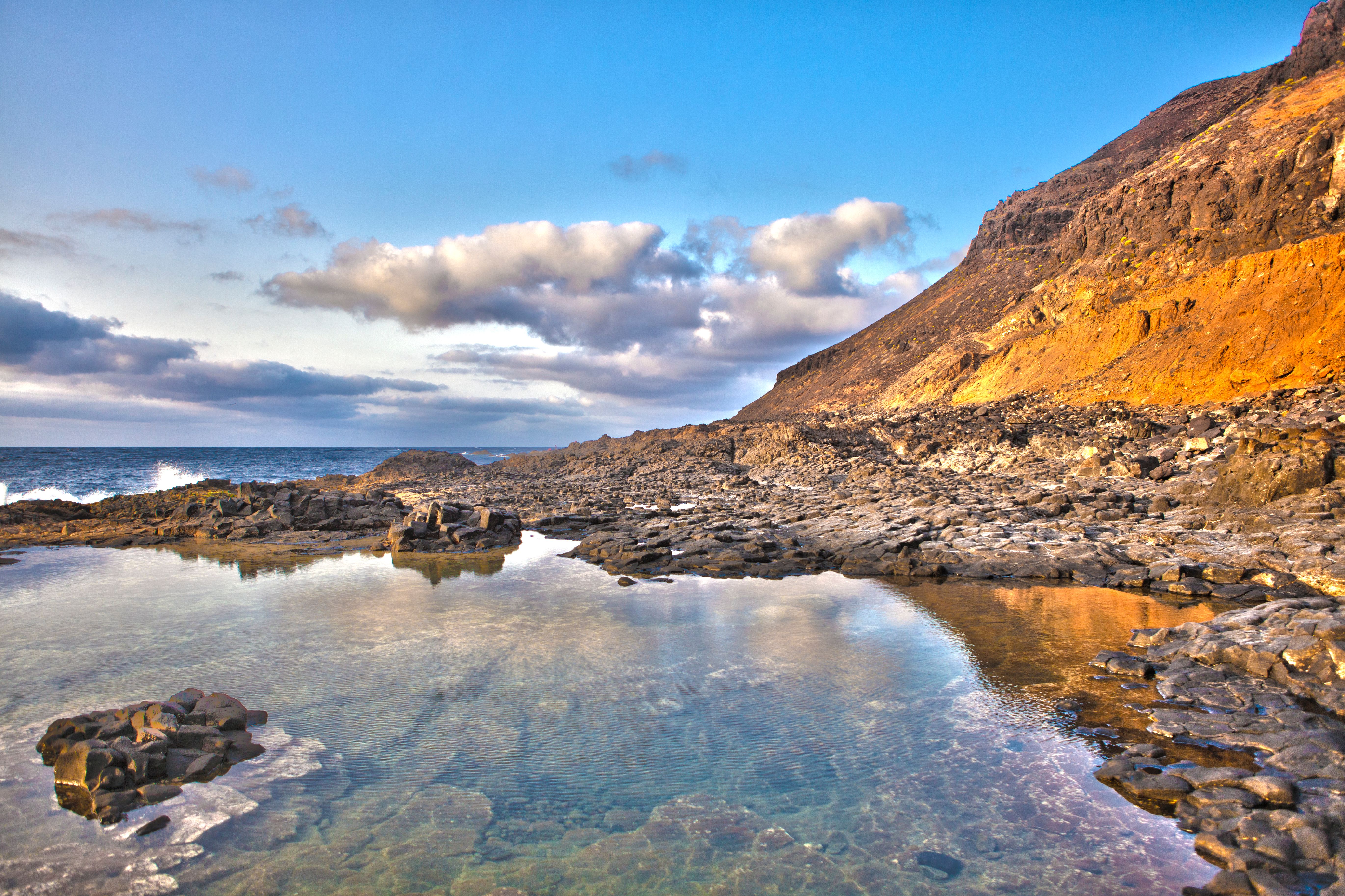 Rockpools at El Confital beach in Gran Canaria