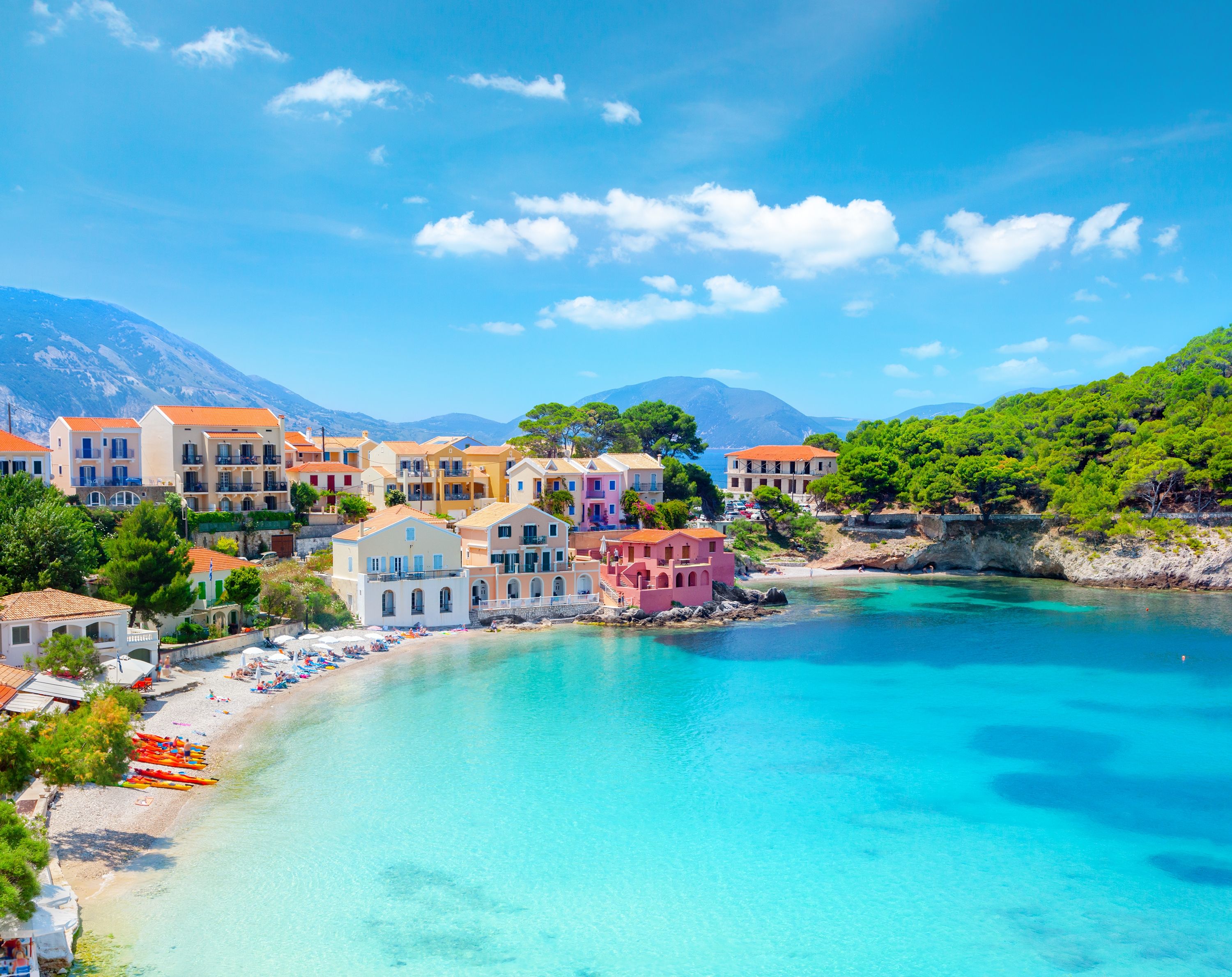 Assos village in Kefalonia, Greece