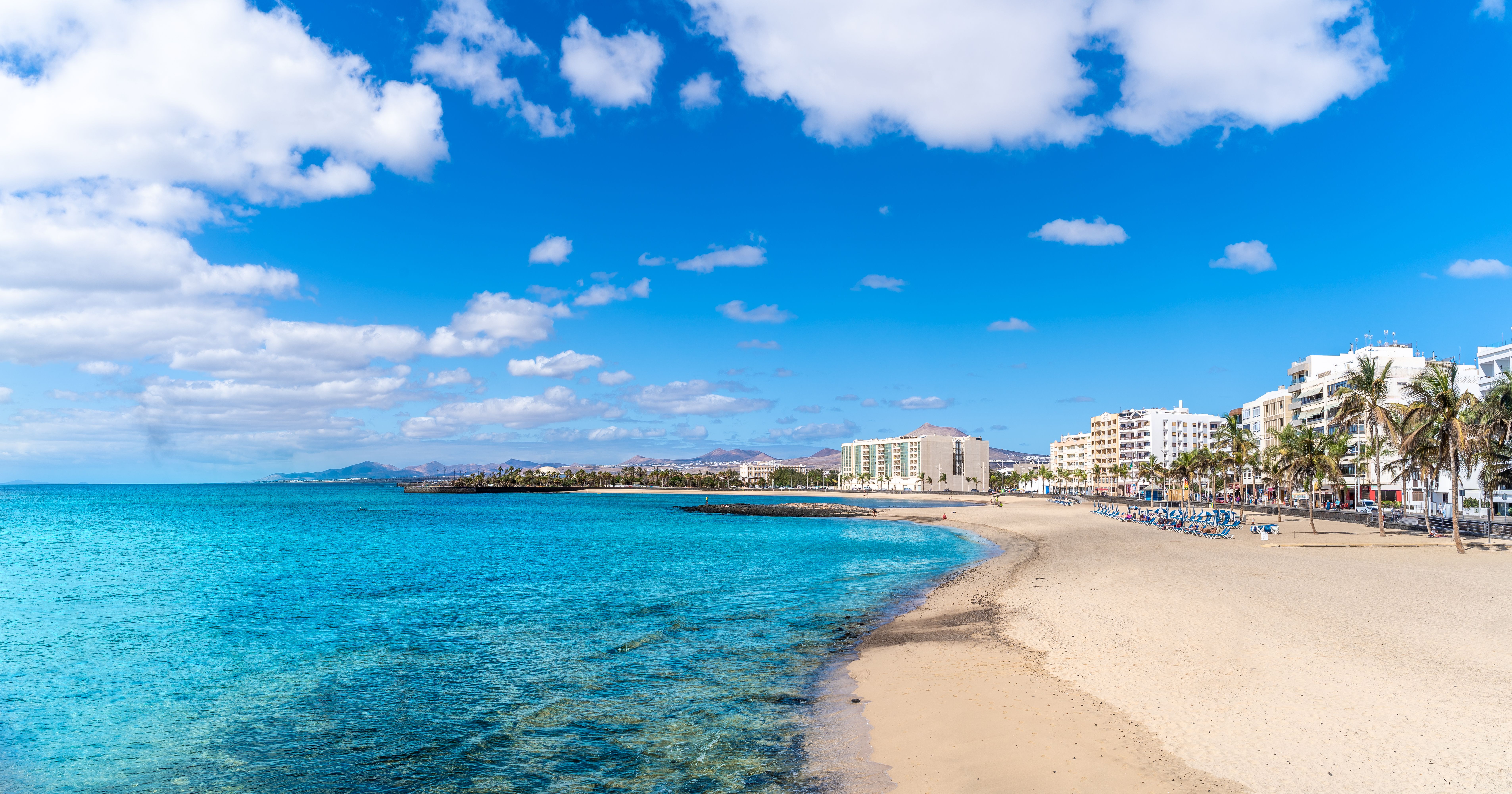 A view of Playa del Reducto in Lanzarote